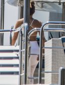 Jennifer Lopez on Holiday on her Yacht in Positano