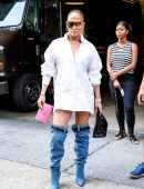 Jennifer Lopez Leggy Out in New York