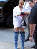 Jennifer Lopez Leggy Out in New York