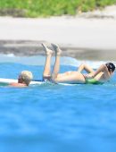 Kendall Jenner Booty in Swimsuit Surfing in Mexico