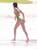 Kendall Jenner Booty in Swimsuit Surfing in Mexico