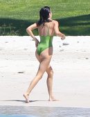 Kendall Jenner Booty in Swimsuit Surfing in Mexico