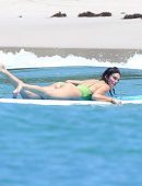 Kendall Jenner Booty in Swimsuit Surfing in Mexico