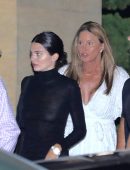 Kendall Jenner in See-Through Out at Nobu in Malibu