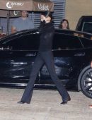Kendall Jenner in See-Through Out at Nobu in Malibu
