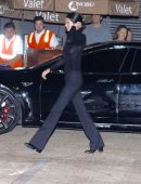 Kendall Jenner in See-Through Out at Nobu in Malibu