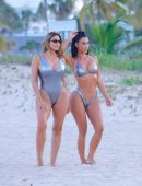 Kim Kardashian for Bikini Photoshoot at the Beach in Miami