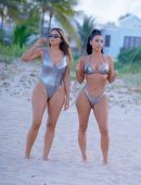Kim Kardashian for Bikini Photoshoot at the Beach in Miami