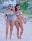 Kim Kardashian for Bikini Photoshoot at the Beach in Miami