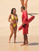 Kourtney-Kardashian-in-Yellow-Bikini-822