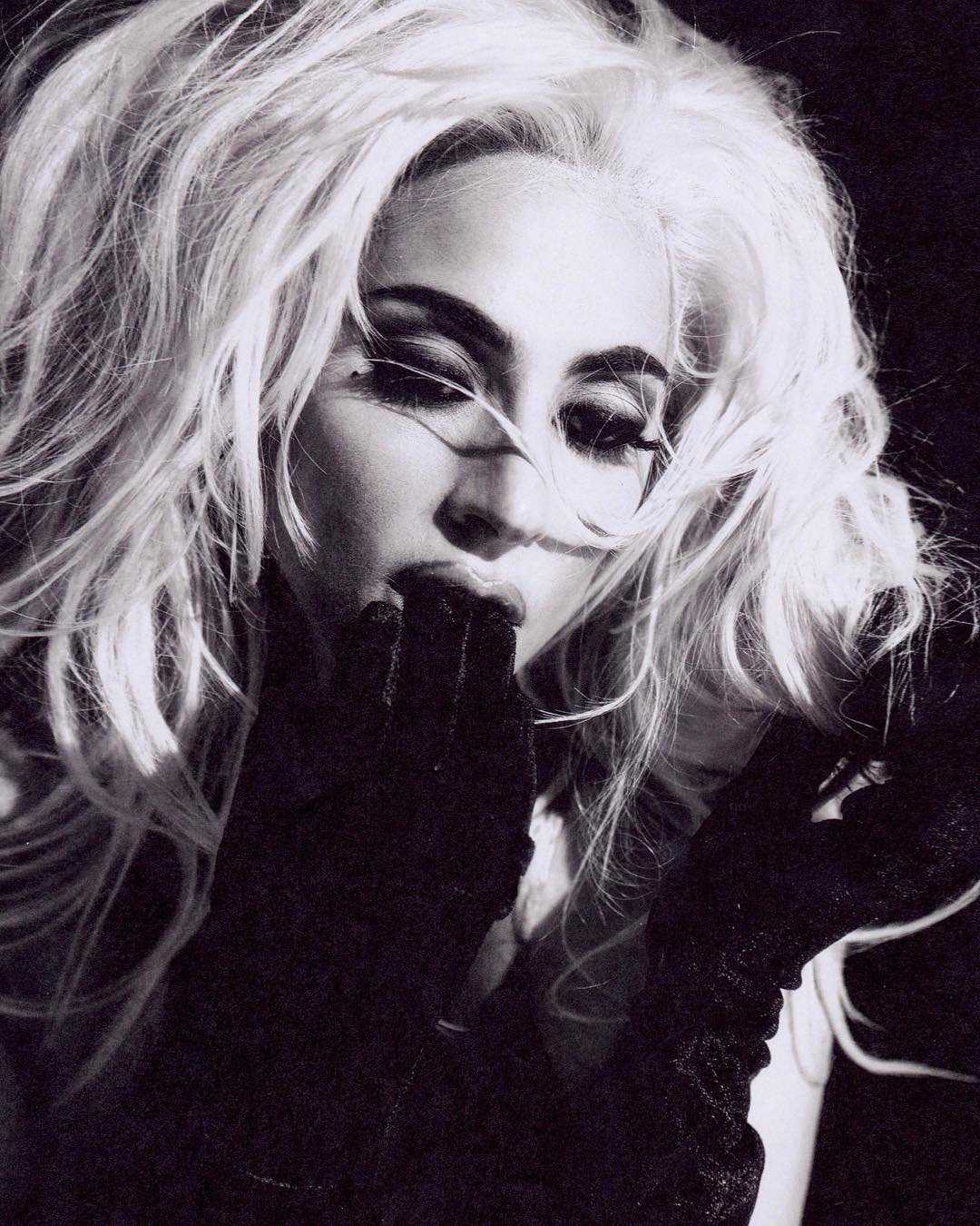Lady-Gaga-in-Black-and-White-Photoshoot-2018-5