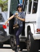 Lucy Hale Booty, Arriving at a Gym in Los Angeles