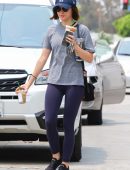 Lucy Hale Booty, Arriving at a Gym in Los Angeles