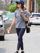 Lucy Hale Booty, Arriving at a Gym in Los Angeles