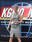 Melissa Benoist on the Set of 'Supergirl' in Vancouver