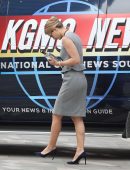 Melissa Benoist on the Set of 'Supergirl' in Vancouver