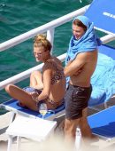 Nina Agdal in Bikini on Vacation in Capri