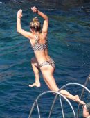 Nina Agdal in Bikini on Vacation in Capri