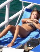Nina Agdal in Bikini on Vacation in Capri