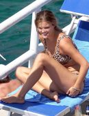Nina Agdal in Bikini on Vacation in Capri