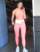 Olivia Culpo in Tights, Shopping at Erewhon in West Hollywood