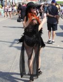 Phoebe Price show Bikini Body while Eating Ice Cream at Venice Beach