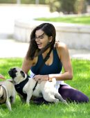 Rebecca Black Practicing Yoga in Beverly Hills