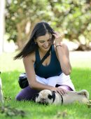 Rebecca Black Practicing Yoga in Beverly Hills