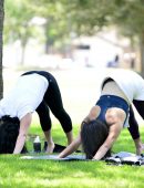 Rebecca Black Practicing Yoga in Beverly Hills