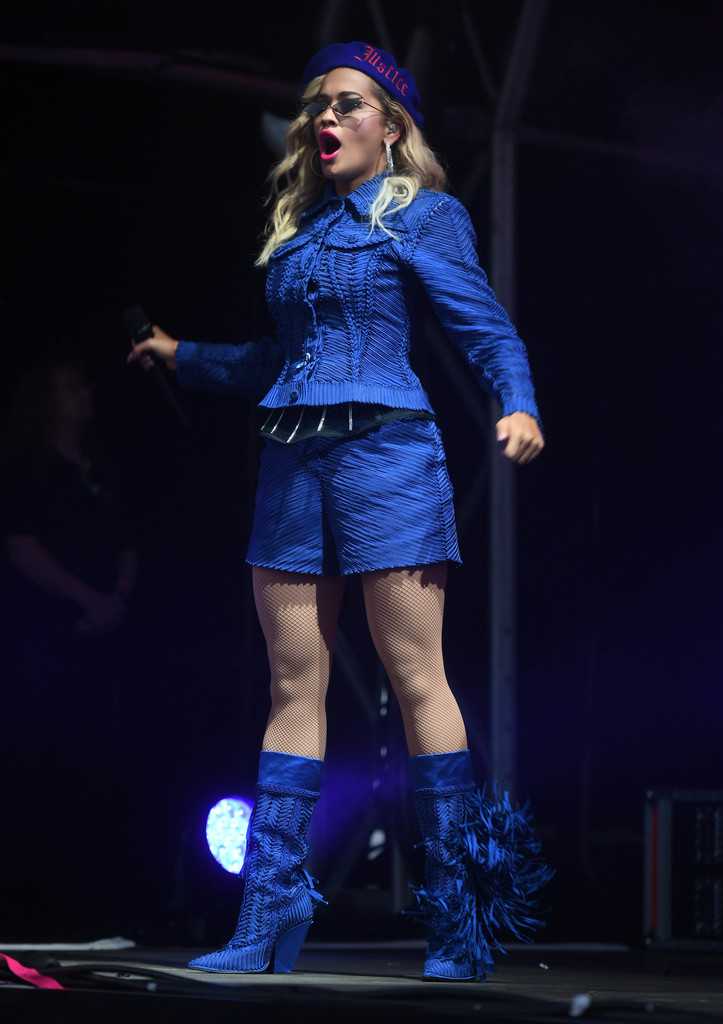 Rita Ora Performing at the Shergar Cup at Ascot Racecourse