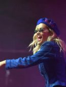Rita Ora Performing at the Shergar Cup at Ascot Racecourse