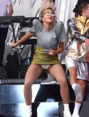 Rita Ora Upskirt Performing OnStage at Rize Festival in Chelmsford