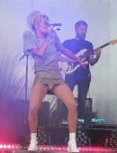 Rita Ora Upskirt Performing OnStage at Rize Festival in Chelmsford
