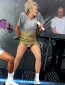 Rita Ora Upskirt Performing OnStage at Rize Festival in Chelmsford