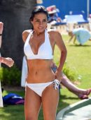 Roxanne Pallett Booty in Bikini at a Pool in Portugal