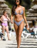 Shelby Tribble in Bikini at the Beach in Majorca