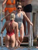 Amber Davies Booty in Swimsuit in Ibiza