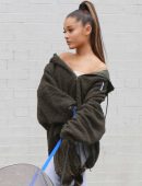 Ariana Grande Walking her Dogs in New York