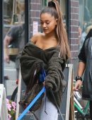 Ariana Grande Walking her Dogs in New York