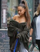 Ariana Grande Walking her Dogs in New York