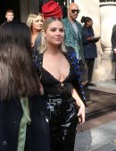 Ashley Benson Outside the Balmain Show at Paris Fashion Week