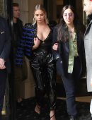 Ashley Benson Outside the Balmain Show at Paris Fashion Week