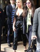 Ashley Benson Outside the Balmain Show at Paris Fashion Week