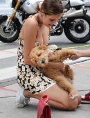 Bailee Madison Out with her Dog and Boyfriend in Toronto