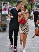 Bailee Madison Out with her Dog and Boyfriend in Toronto