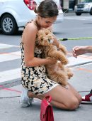 Bailee Madison Out with her Dog and Boyfriend in Toronto