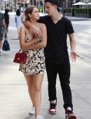 Bailee Madison Out with her Dog and Boyfriend in Toronto