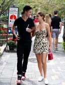 Bailee Madison Out with her Dog and Boyfriend in Toronto