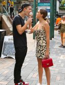 Bailee Madison Out with her Dog and Boyfriend in Toronto