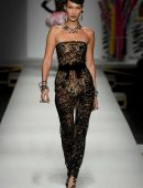 Bella Hadid See-Through at Moschino Fashion Show in Milan